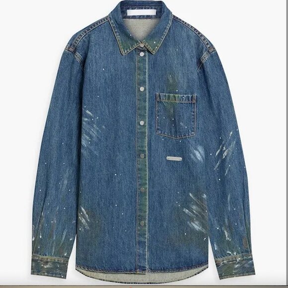 Helmut Lang Painter Jean Shirt Jacket Size M NWT - Picture 2 of 5